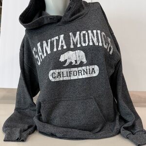 Santa Monica California Gray Hoodie